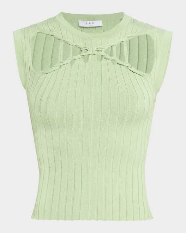 Kayan Cut-Out Sleeveless Knit Top